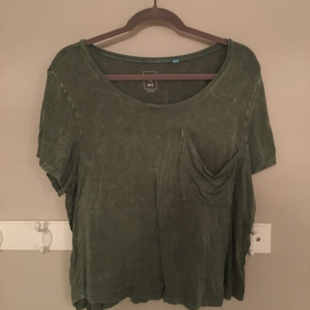 Olive Low Pocket Tee